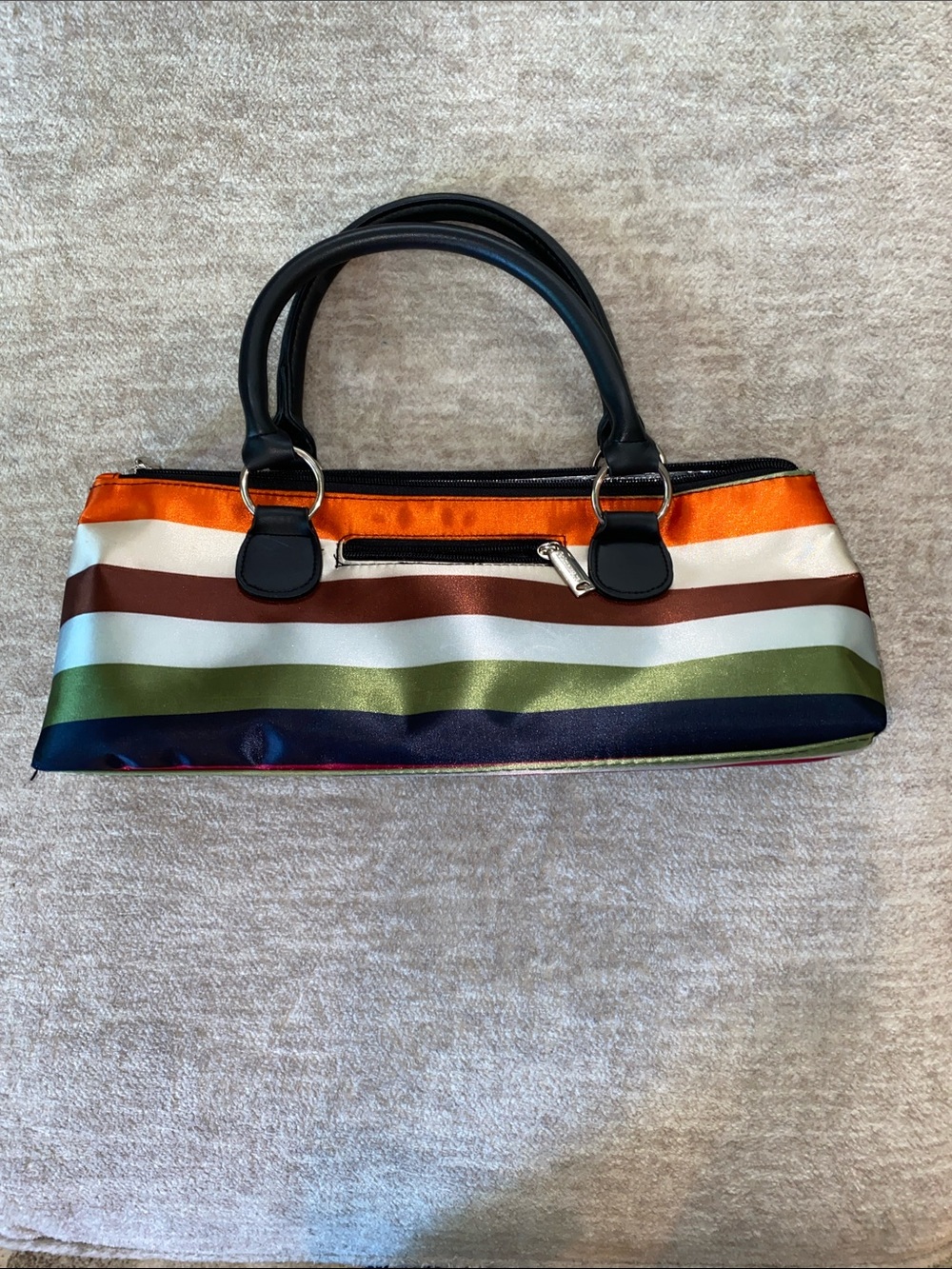 Insulated Wine clutch bag. Primeware stripped thermal carrier PortableParty Host